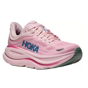 Medium/B HOKA Women's Bondi 9 Running Shoes, Rose/Pink